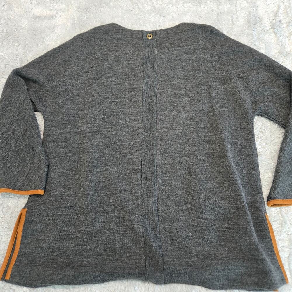 Soft Surroundings Wool‑Blend Pullover Tunic Sweater – Women’s L, Gray - Picture 12 of 15